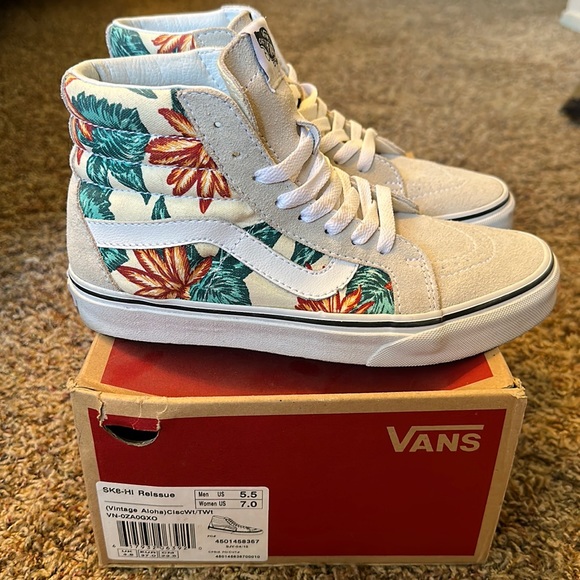 Vans Shoes - Sk8-Hi Reissue Vintage Aloha Size 5.5M/7W
